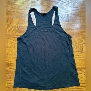 Theory navy blue cotton tank top size small athletic/lounge top